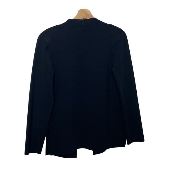 MM Lafleur Woolf Jardigan Women’s XL Black Open Front Knit Office Layer - Picture 4 of 9